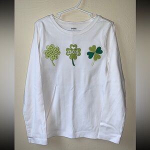 Sz 8 Gymboree St Patrick’s day patty’s day long sleeve shamrock top